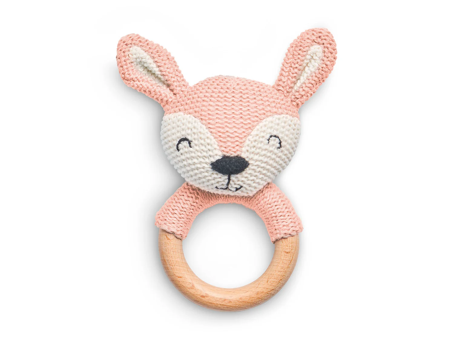 Гризунце‑кільце Jollein Deer Ø7 см, блідо‑рожеве – інтернет-магазин Jollein