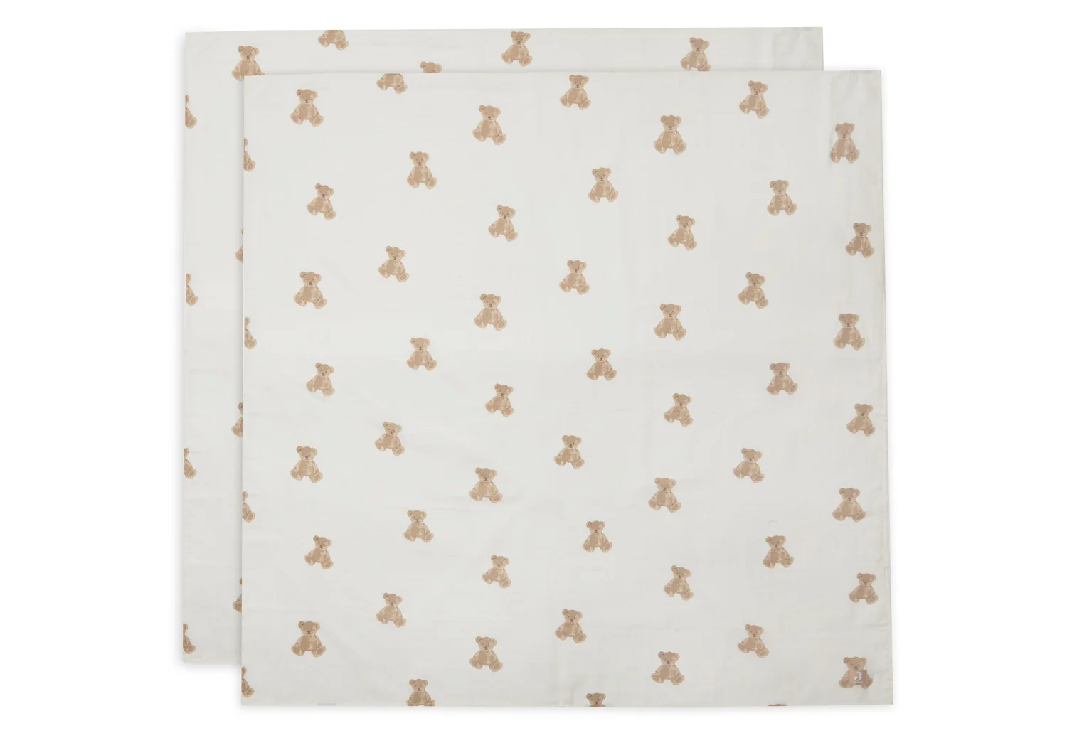Муслінові пелюшки Jollein 115×115, Teddy Bear, 2 шт. – інтернет-магазин Jollein