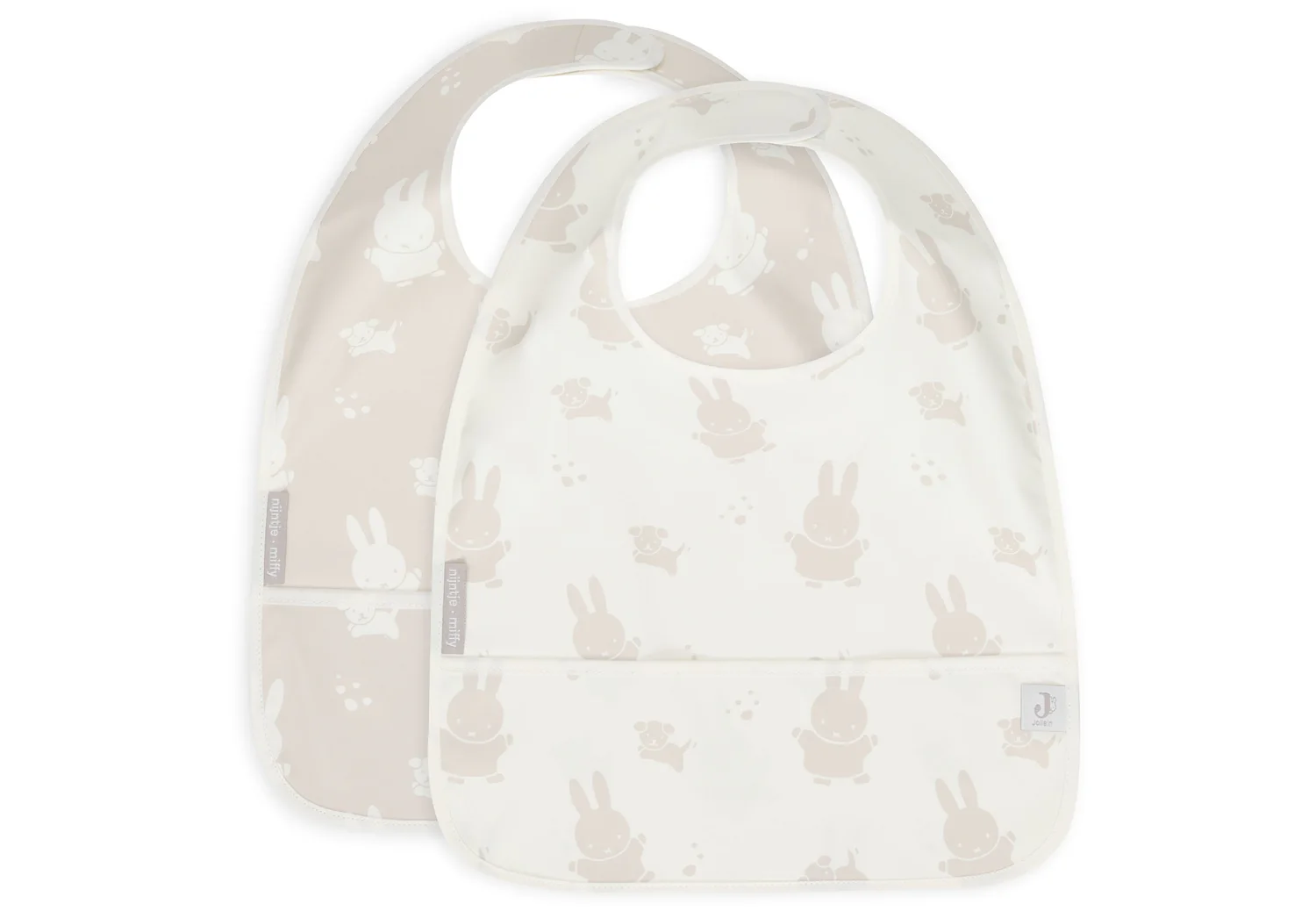 Нагрудник Jollein Waterproof, Miffy&Snuffy нуга (2pack), 2 шт. – інтернет-магазин Jollein