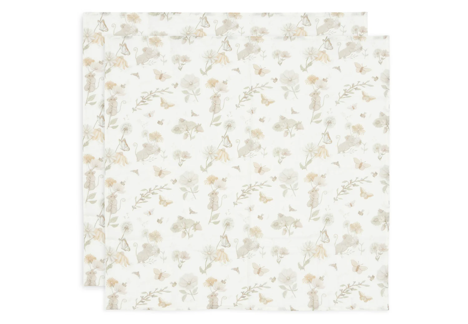 Муслінові пелюшки Jollein 70×70 см, 70×70 см Dreamy Mouse (2pack), 2 шт. – інтернет-магазин Jollein