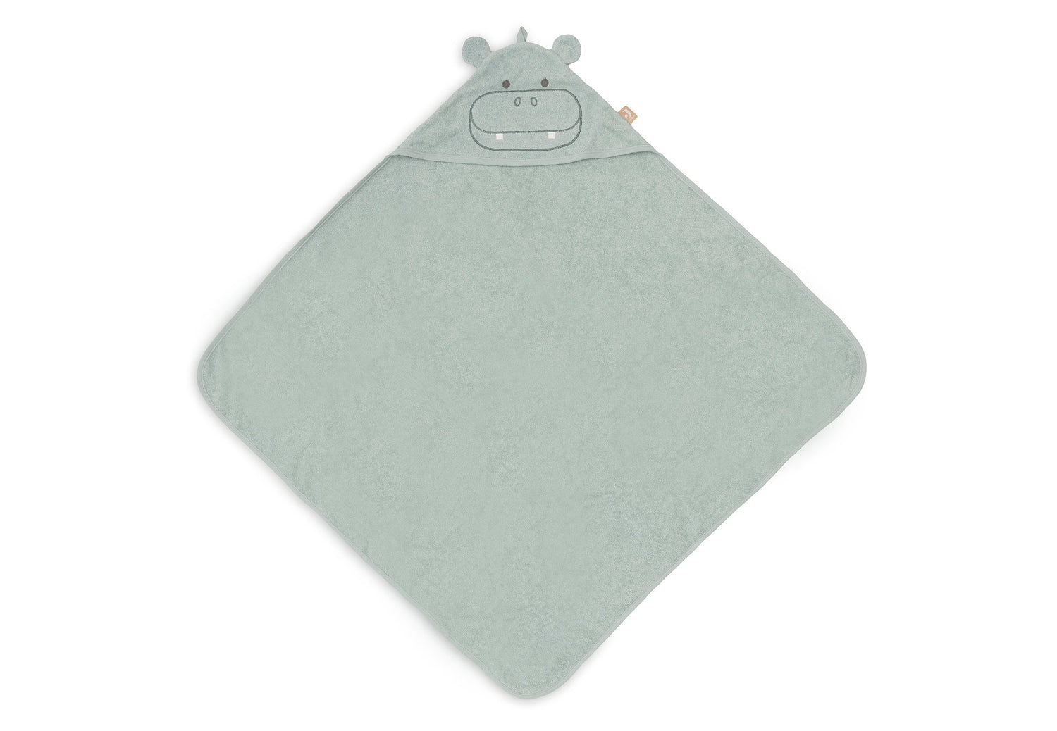 Махрова купальна накидка Jollein 75×75 см, Hippo Happy – інтернет-магазин Jollein